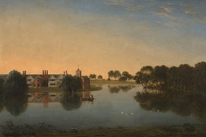 Tabley: The Old Hall across the Mere by Anthony Devis