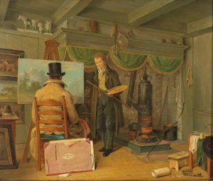 The Artist at his Studio by Anthony Oberman