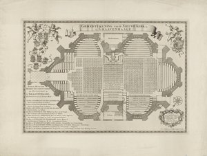 Plan of the New Church in The Hague by Anthony Stechwey