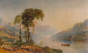 Ben Venue from Loch Achray by Anthony Vandyke Copley Fielding