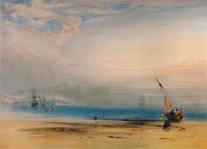 Scarborough from Across the Bay by Anthony Vandyke Copley Fielding