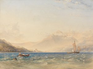 The Head of Loch Fyne, with Dindarra Castle by Anthony Vandyke Copley Fielding