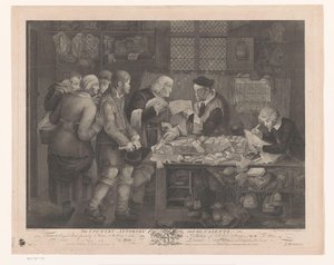 Peasant Company Visiting a Lawyer, The Country Attorney and His Clients by Anthony Walker