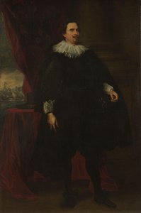 Portrait of a Male Member of the Van der Borcht Family by Anthony van Dyck (follower of)