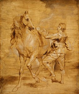 A Man Mounting a Horse by Anthony van Dyck