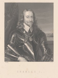 Charles I, engraved by W. Hall