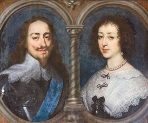 Charles I of England and Henrietta of France by Anthony van Dyck
