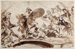 Horatius Cocles defending the Tiber Bridge by Anthony van Dyck