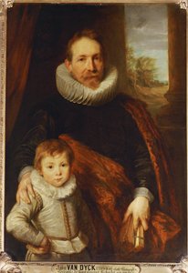 Portrait of a Father and His Son, Also Known as Guillaume Richardot by Anthony van Dyck