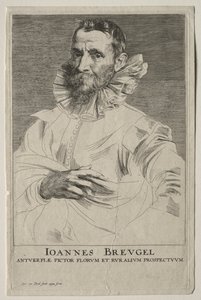 Portrait of Jan Brueghel by Anthony van Dyck
