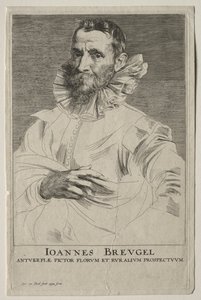 Portrait of Jan Brueghel by Anthony van Dyck