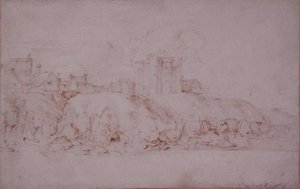 The Ypres Tower, Rye, Seen from the South by Anthony van Dyck