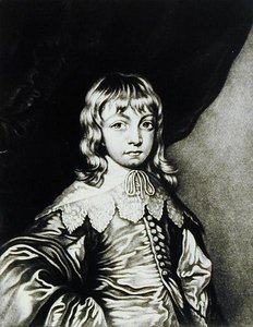 Portrait of George, Duke of Buckingham (engraved by Robert Dunkarton) from Illustrious Characters in British History