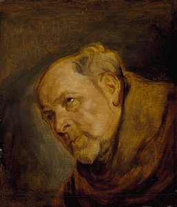 Head of a Monk (Jan Malderus, Bishop of Antwerp, as Saint Bonaventura) by Anthony van Dyck