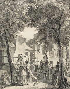 The Parade on the Boulevard, 1760 by Antoine Jean Duclos