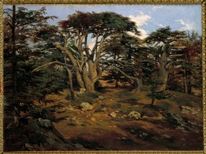 The Old Cedars on Mount Lebanon at Boumana by Antoine Alphonse Montfort