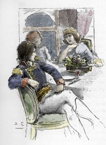 The singer Giuseppina Grassini (1773-1850) was young in the presence of Berthier in the room of the first consul Napoleon Bonaparte who became her lover
