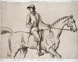 Jockey by Antoine Charles Horace Vernet