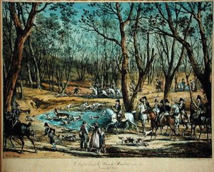 Hunting in the Woods at Meudon, 29th March 1819