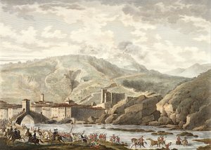 The Battle of Millesimo, 25 Germinal, Year 4 (April 1796) Engraved by Jean Duplessi-Bertaux (1747-1819) by Antoine Charles Horace Vernet