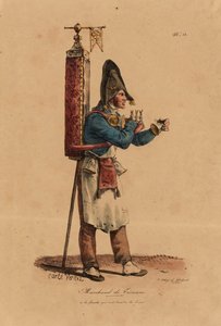 The Tisane Seller, number 13 from The Cries of Paris series, engraved by Francois Seraphin Delpech by Antoine Charles Horace Vernet
