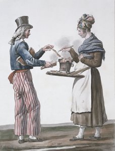 The sausage vendor by Antoine Charles Horace Vernet