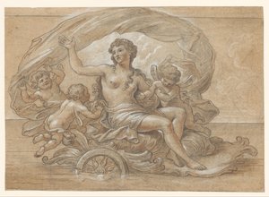 Galatea on Her Sea Chariot by Antoine Coypel
