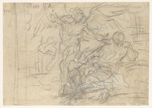Peter in Prison Visited by the Angel (?) by Antoine Coypel