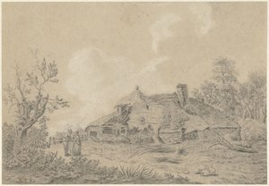 Farmhouse with Two Figures