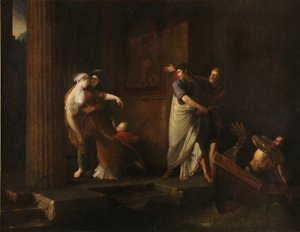 The Farewell of Brutus and Portia, 1799 by Antoine Dubost