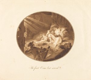 The First Come Best Served by Antoine François Sergent after Augustin de Saint Aubin
