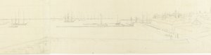 View of the Roadstead of Vlissingen by Antoine Ignace Melling