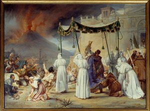 Procession from Saint January to Naples During an Eruption of Vesuvius