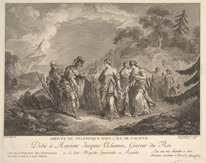 Arrival of Telemachus at the Island of Calypso by Antoine Jean Duclos