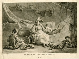 Women of the Isle of Siphanto, after Jean-Baptiste Hilair