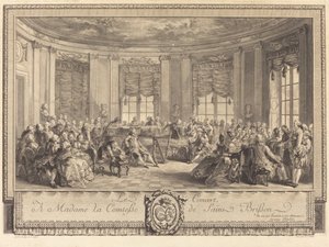 The Concert by Antoine Jean Duclos after Augustin de Saint Aubin