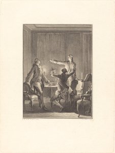 The Provocation by Antoine Jean Duclos after Jean Michel Moreau
