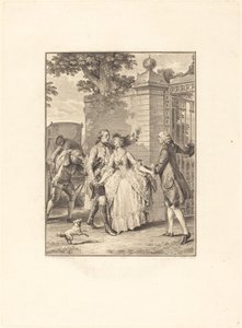 The Confidence of Beautiful Souls by Antoine Jean Duclos after Jean Michel Moreau