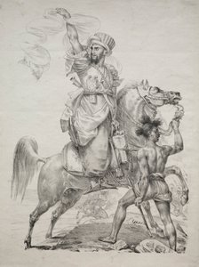 A Mameluke Chief on Horseback Signaling for Help by Antoine Jean Gros