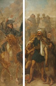 General Jean-Baptiste Kléber and Egyptian Family (Sketches for "The Battle of the Pyramids") by Antoine Jean Gros