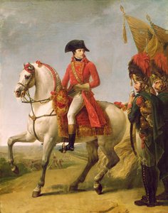 Napoleon Bonaparte (1769-1821) First Consul, Reviewing His Troops After the Battle of Marengo, 1802-03 by Antoine Jean Gros
