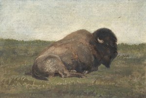 Bison Lying Down by Antoine Louis Barye