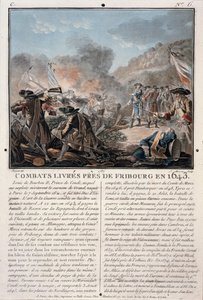 Combat near Freiburg, 1643, engraved by Jean Baptiste Morret, 1787