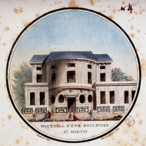 Halle aux calves, boulevard Saint Martin. In picturesque views of the main buildings of Paris by Sergeant
