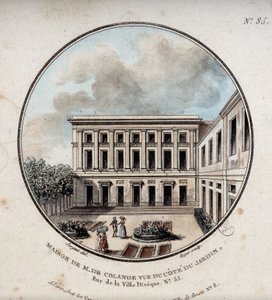 Maison de M. de Colange, view from the garden (rue Ville-l