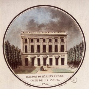 Maison de Monsieur Alexandre, side courtyard, Paris. In picturesque views of the main buildings of Paris by Sergeant