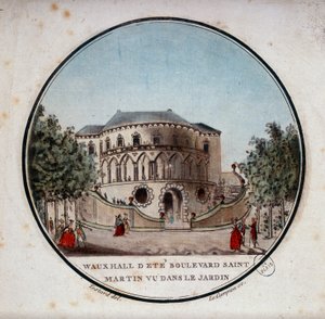 The Calf Hall of the Boulevard Saint Germain from the Garden, Paris. In Picturesque Views of the Main Buildings of Paris by Sergeant