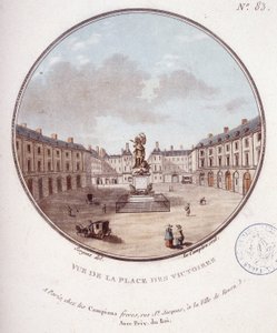 View of Place des Victoires, Paris by Antoine Louis Francois Sergent Marceau