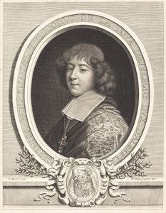 Cardinal de Bouillon by Antoine Masson after Nicolas Mignard