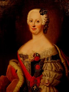 Portrait of Johanna-Elizabeth, Electress of Anhalt-Zerbst, Mother of Catherine II